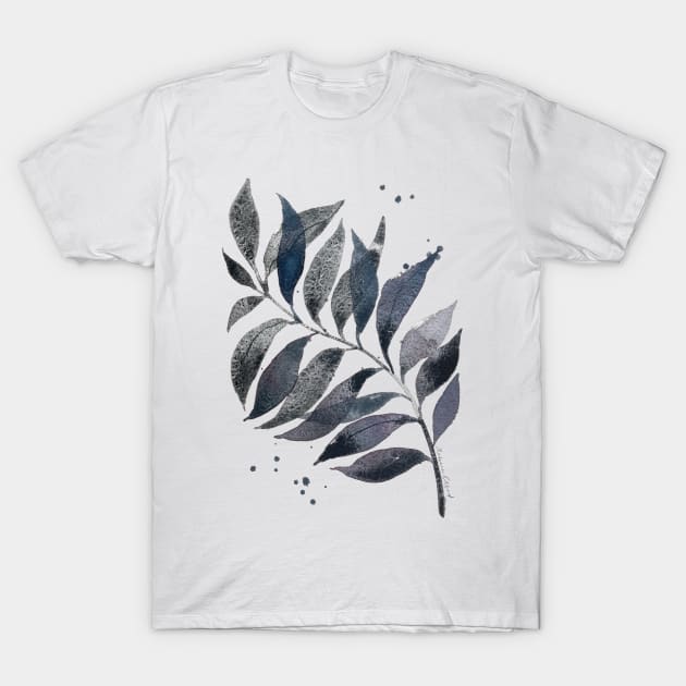 Watercolor Palm Leaf T-Shirt by Rebelform